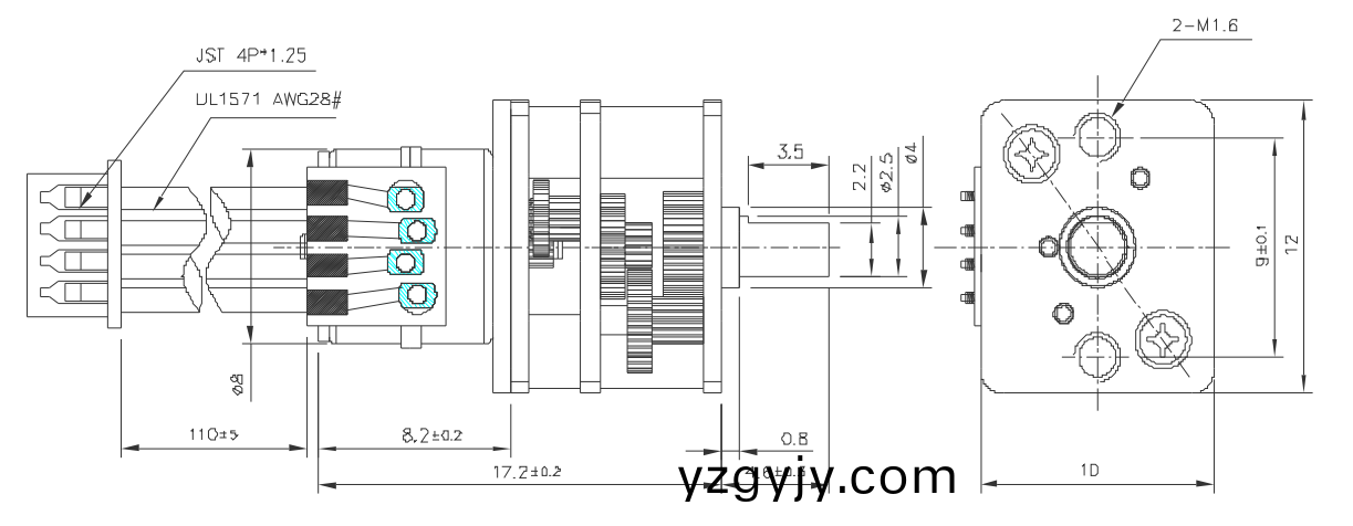 OT-GSM08-380C減速(su)步(bu)進(jin)電機|攝(she)像機馬達|監(jiān)(jian)控設(shè)(she)備(bei)電機|攝像頭(tou)電機-萬至達(da)電(dian)機(ji)
