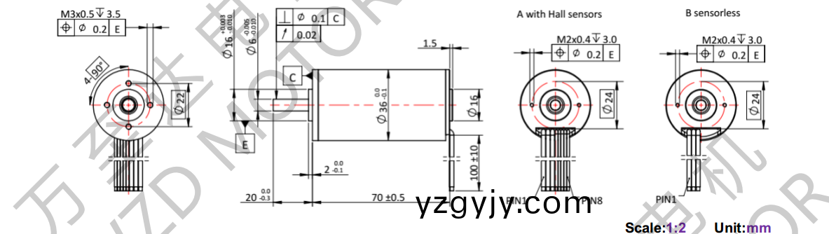 OT-ECS3670無(wu)槽(cao)無刷直(zhi)流(liu)電(dian)機-空心桮電機-萬(wan)至(zhi)達(da)電機(ji)