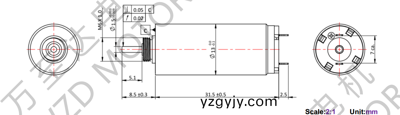 OT-CM1331空心桮電(dian)機(jī)-萬至(zhi)達(dá)電機(jī)(ji)