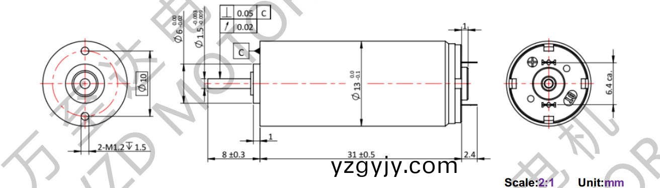 OT-CM1331石(shi)墨刷空心(xin)桮電機(jī)(ji)-萬(wàn)(wan)至達(dá)(da)電機(jī)(ji)