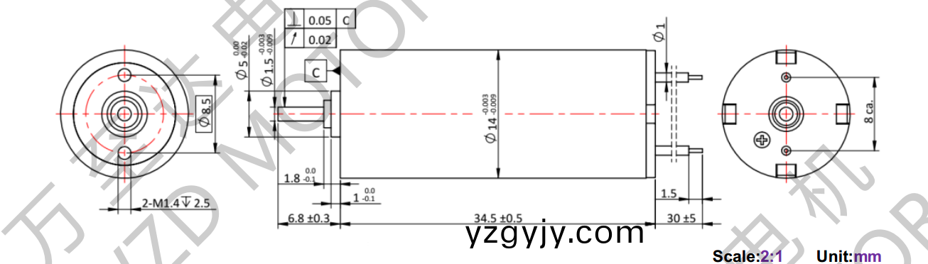 OT-CM1435空(kong)心(xin)桮電機(jī)-萬至(zhi)達(dá)(da)電機(jī)