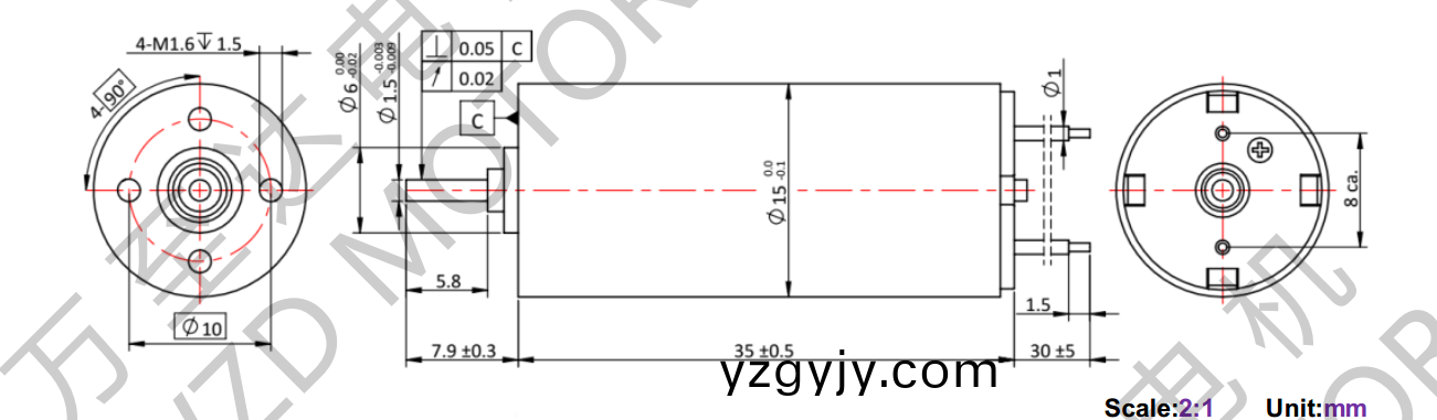 OT-CM1535空(kong)心(xin)桮電機(jī)(ji)-萬至達(dá)(da)電機(jī)(ji)