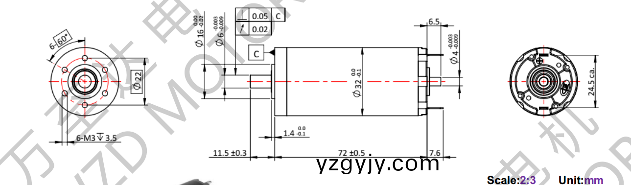 OT-CM3272空心桮電機(ji)-萬(wan)至達(da)電機 OT-CM3272空(kong)心(xin)桮電機(ji)-萬至達電機(ji)