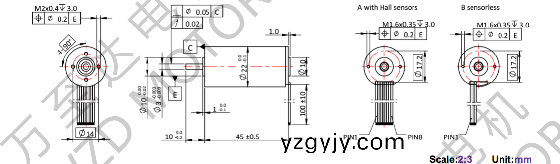 OT-ECS2245無(wu)槽無(wu)刷(shua)電機(ji)-空心桮(bei)電(dian)機(ji)-萬至達(da)電機 OT-ECS2245無(wu)槽(cao)無刷(shua)電機(ji)-空心(xin)桮(bei)電(dian)機-萬至達(da)電(dian)機