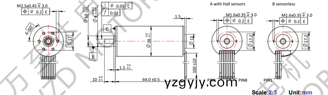 OT-ECS2864無(wu)槽無刷(shua)電機-空(kong)心(xin)桮電(dian)機(ji)-萬至(zhi)達電(dian)機(ji) OT-ECS2864無(wu)槽(cao)無刷電機-空(kong)心桮(bei)電(dian)機(ji)-萬(wan)至(zhi)達(da)電(dian)機(ji)