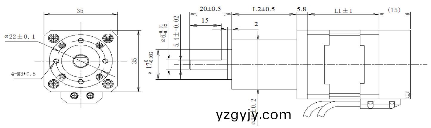 35係(xi)列閉(bi)環(huán)(huan)步進電(dian)機+齒(chi)輪(lun)箱結(jié)構(gòu)