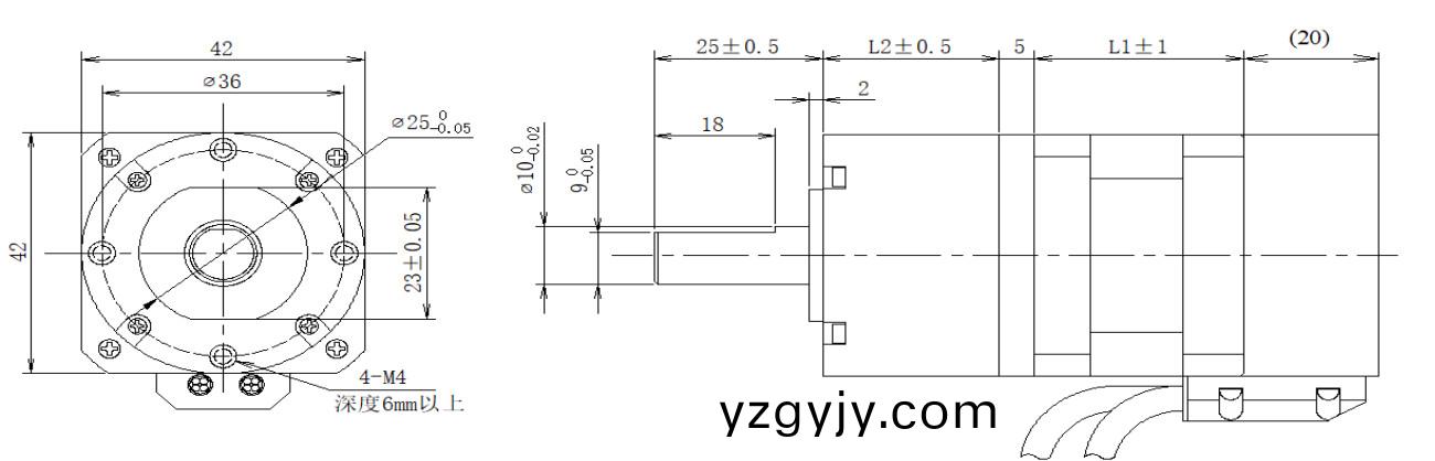 42係(xi)列(lie)閉(bi)環(huán)(huan)步進(jìn)電機(jī)(ji)+齒(chi)輪箱(xiang)結(jié)構(gòu) 42係列閉(bi)環(huán)步(bu)進(jìn)(jin)電機(jī)+齒(chi)輪(lun)箱結(jié)(jie)構(gòu)